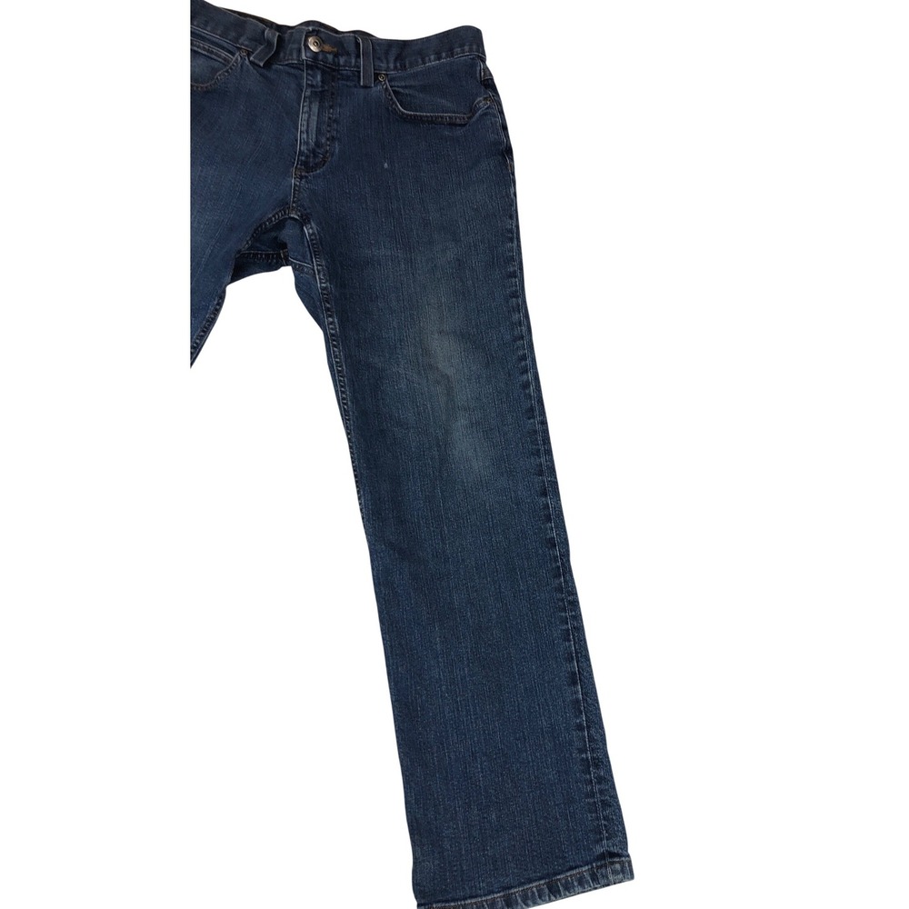Duluth Trading Co Flex Weekender Jeans Mens 34x30 Dark Wash Blue Standard Fit - Picture 7 of 9